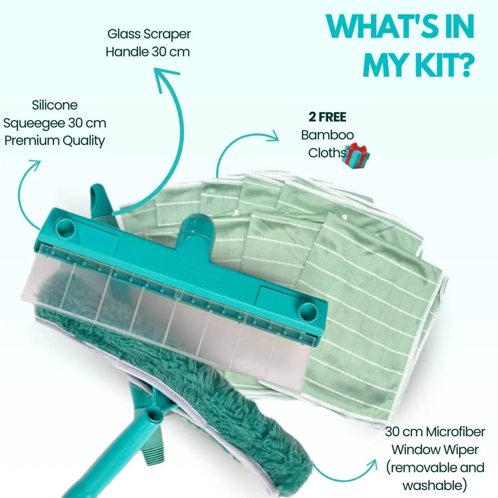 🫧Alisenta Recyclable Silicone Window Squeegee Kit