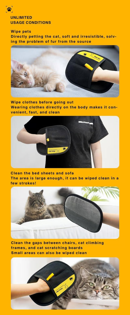 ✨Last Day 50% OFF - Pet hair remover Electrostatic gloves（Buy 2 Get 2 Free）