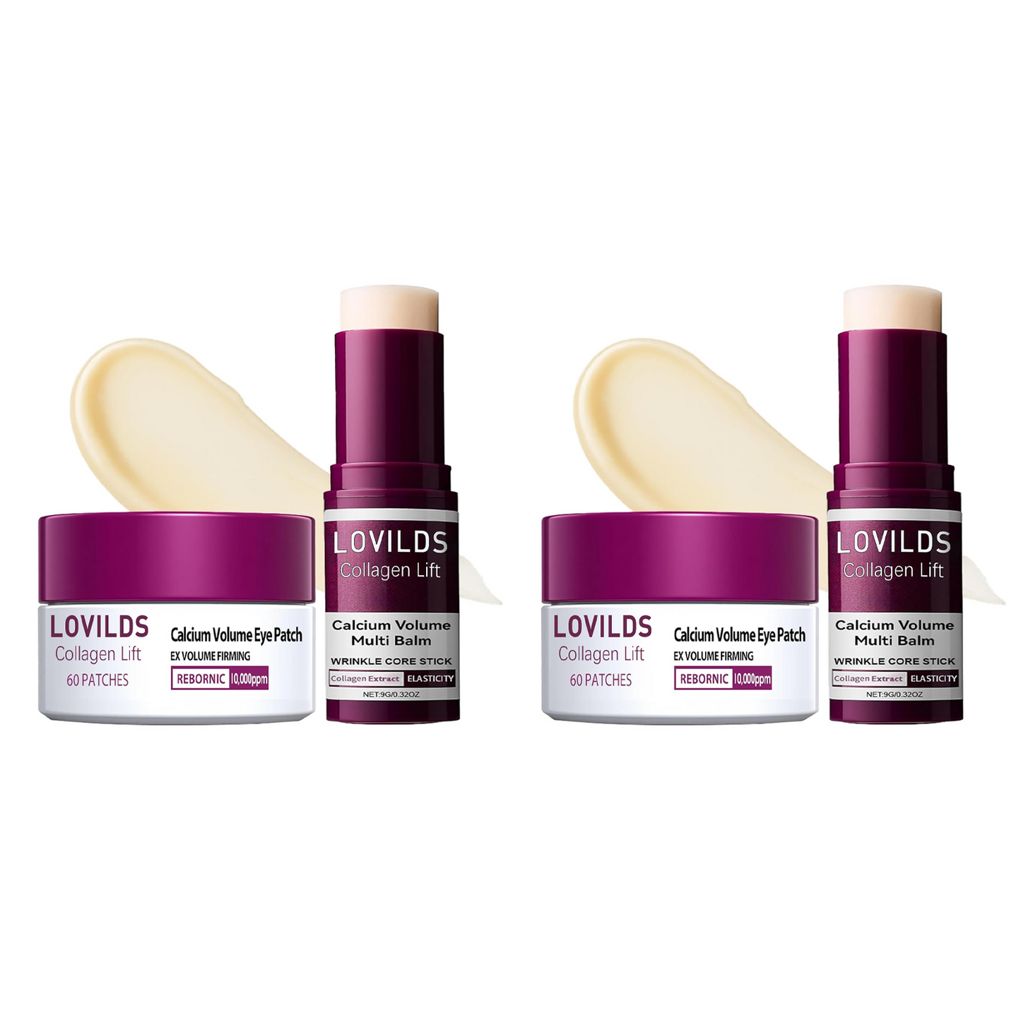 💗 LOVILDS Collagen Lift Eye Balm Stick + Eye Patch Set！