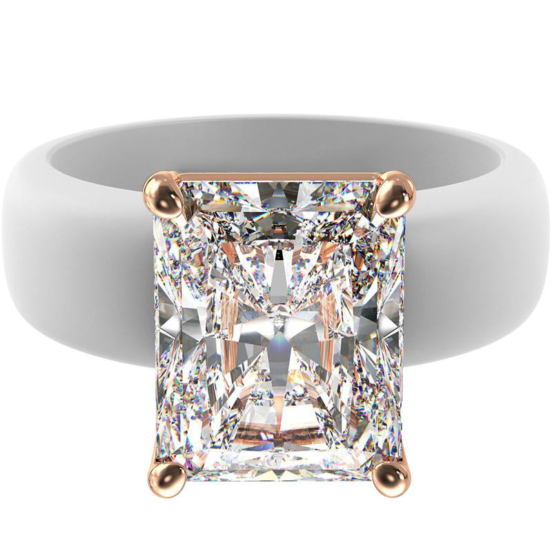 🔥Buy 1 Get 1 Free🔥LOVILDS Silicone Ring – Emerald Cut CZ | Patent-Pending Design
