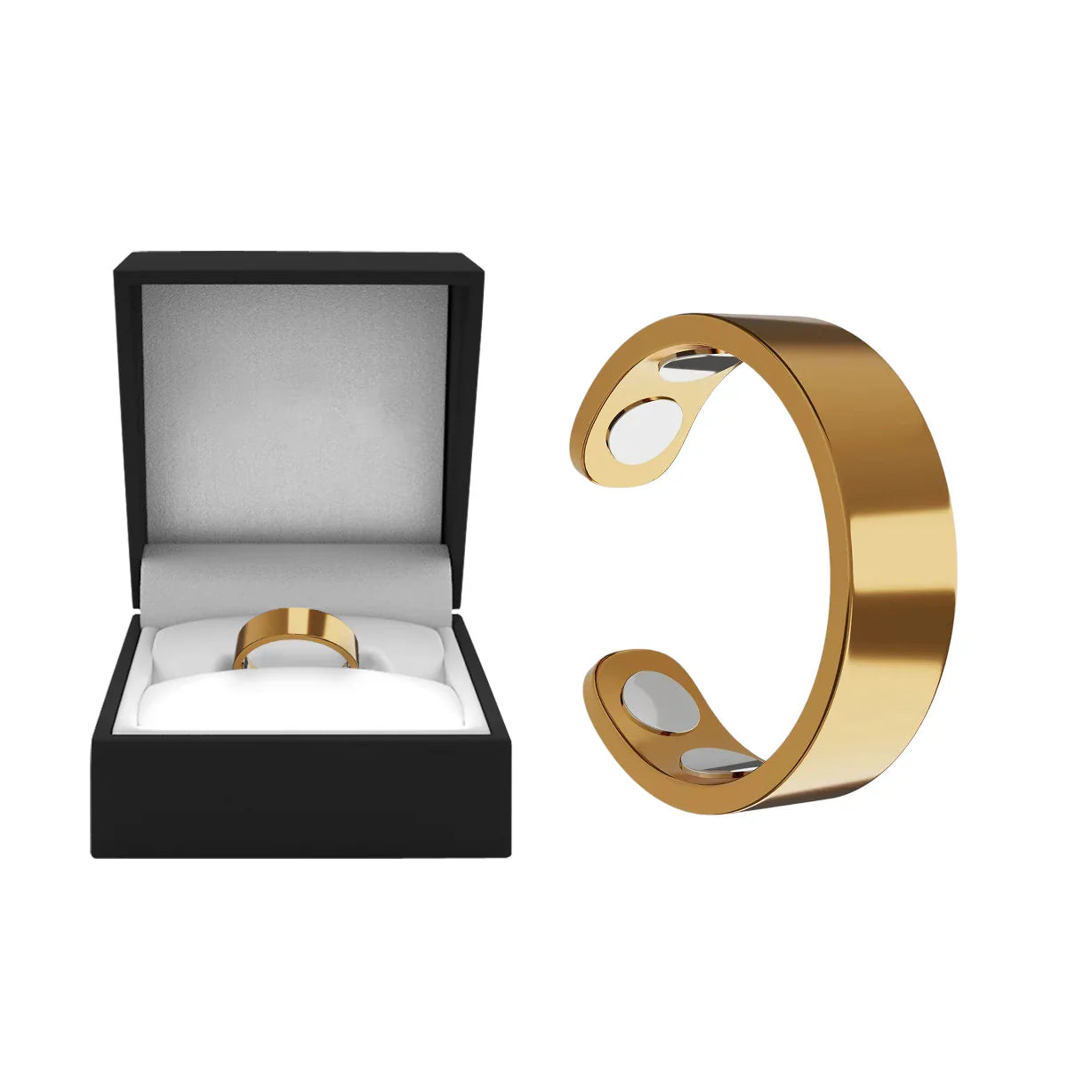 Juxek™ Magnetic Ring - Elegant Stainless Steel Ring - Magnet Rings