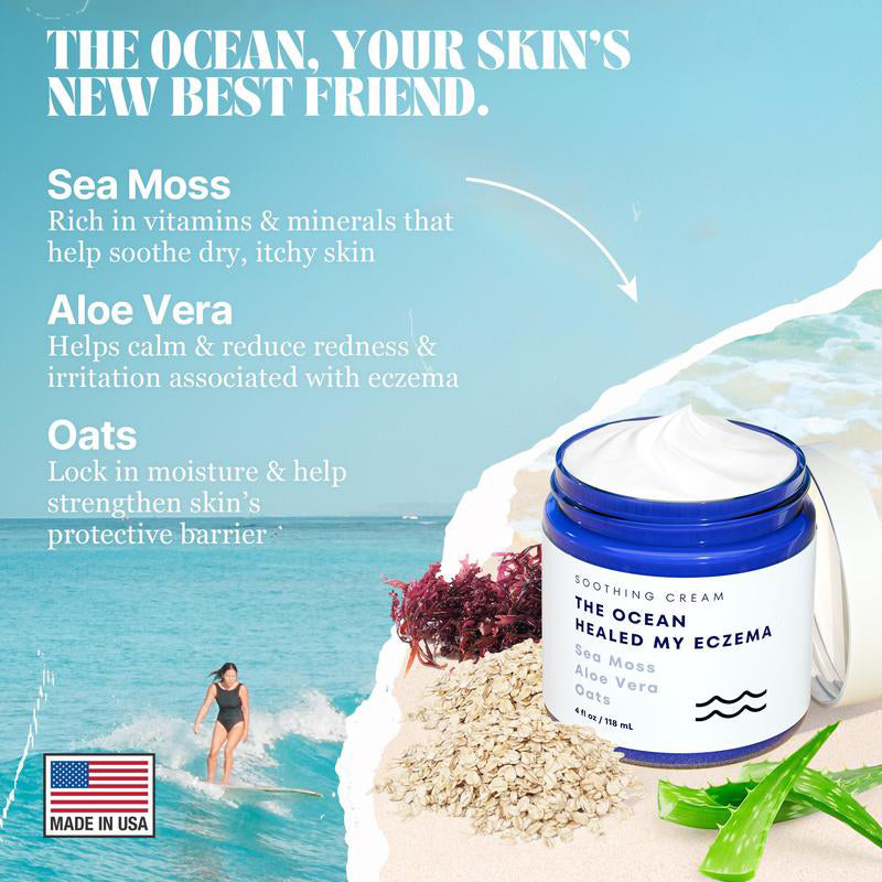 🔥Natural Soothing Cream with Sea Moss & Oats