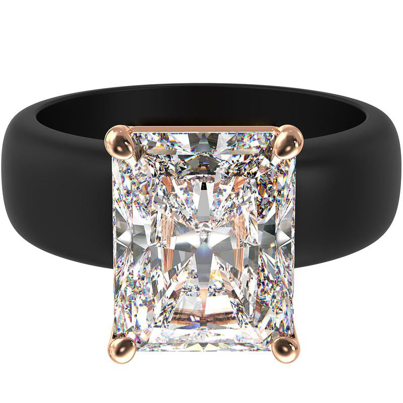 🔥Buy 1 Get 1 Free🔥LOVILDS Silicone Ring – Emerald Cut CZ | Patent-Pending Design
