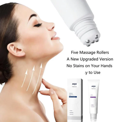 🌼Roller Massage Neck Cream 🧴 Collagen & Hyaluronic Acid | Firms Neck, Reduces Wrinkles & Double Chin