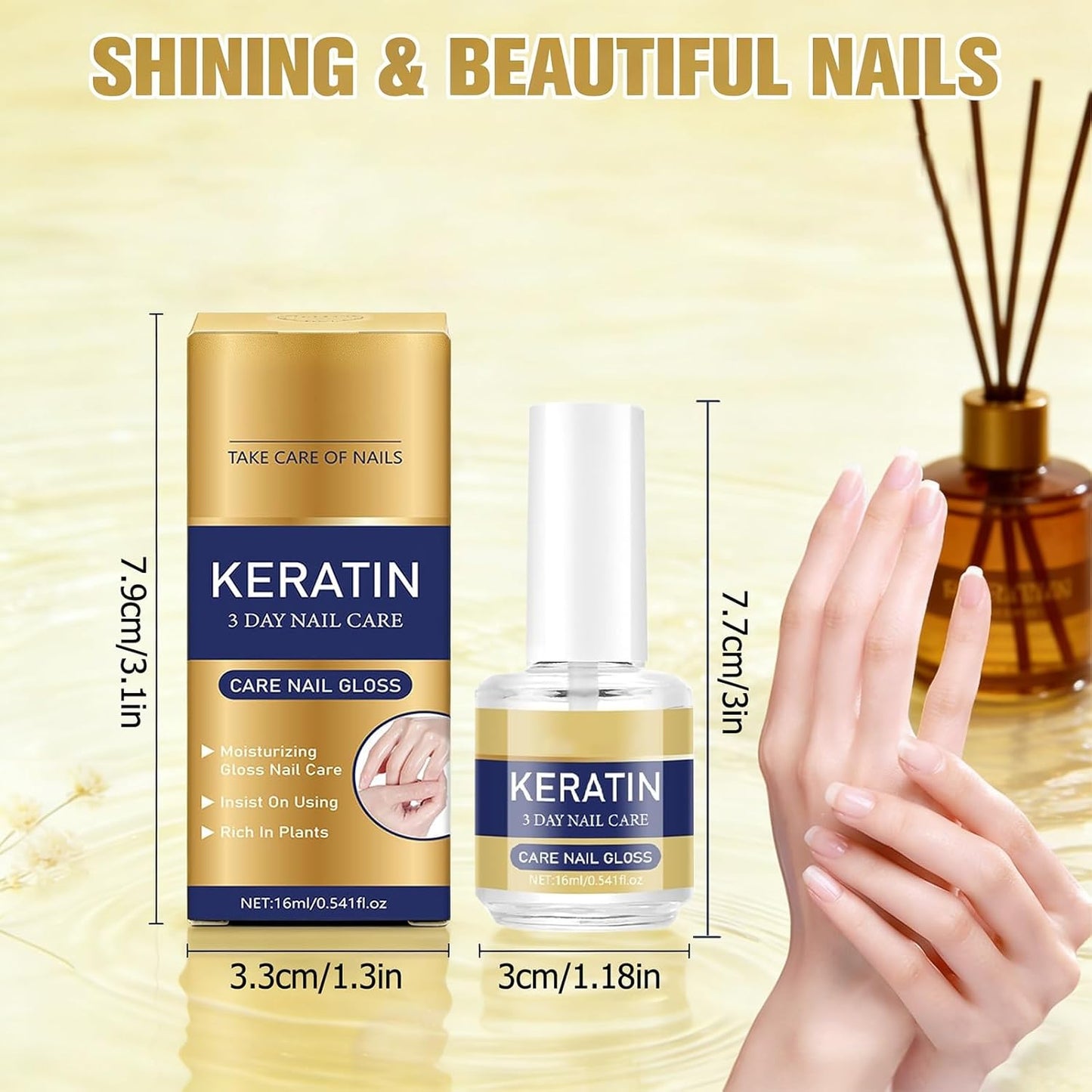 🥳2026 HOT SALE💅 3-Day Nail Repair Treatment – Keratin & Amino Acids for Dry, Brittle, Peeling Nails! ✨