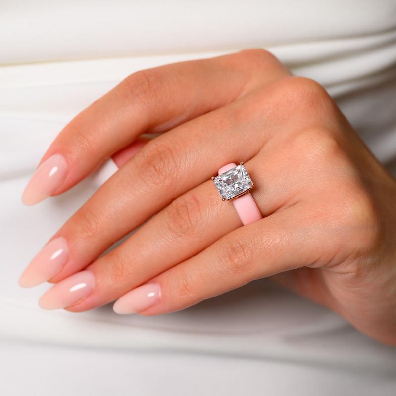 🔥Buy 1 Get 1 Free🔥LOVILDS Silicone Ring – Emerald Cut CZ | Patent-Pending Design