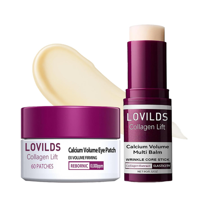 💗 LOVILDS Collagen Lift Eye Balm Stick + Eye Patch Set！