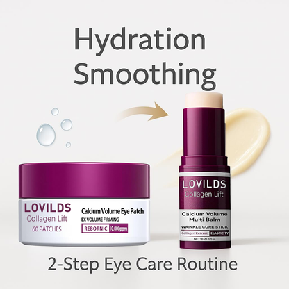 💗 LOVILDS Collagen Lift Eye Balm Stick + Eye Patch Set！
