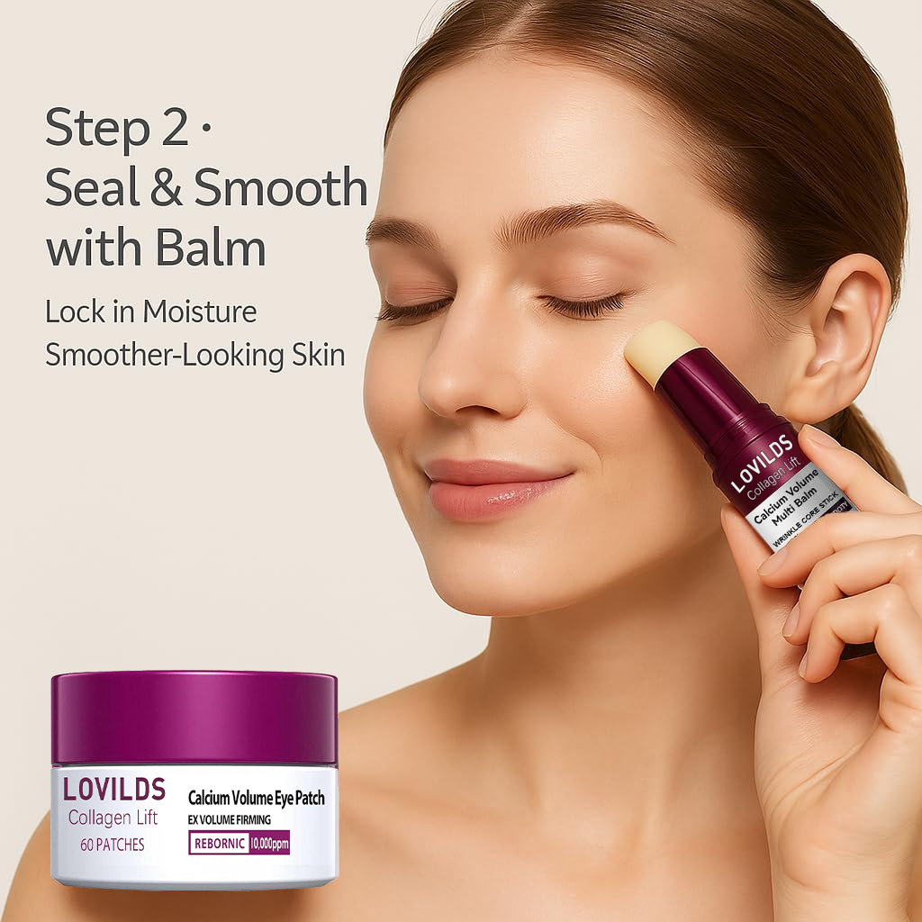 💗 LOVILDS Collagen Lift Eye Balm Stick + Eye Patch Set！