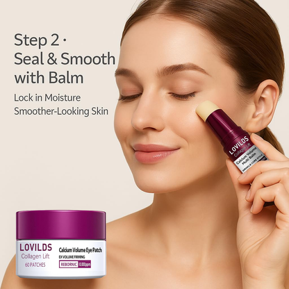 💗 LOVILDS Collagen Lift Eye Balm Stick + Eye Patch Set！