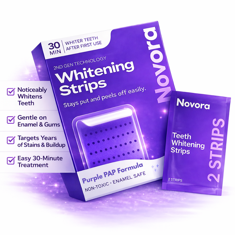Purple Teeth Whitening Strips
