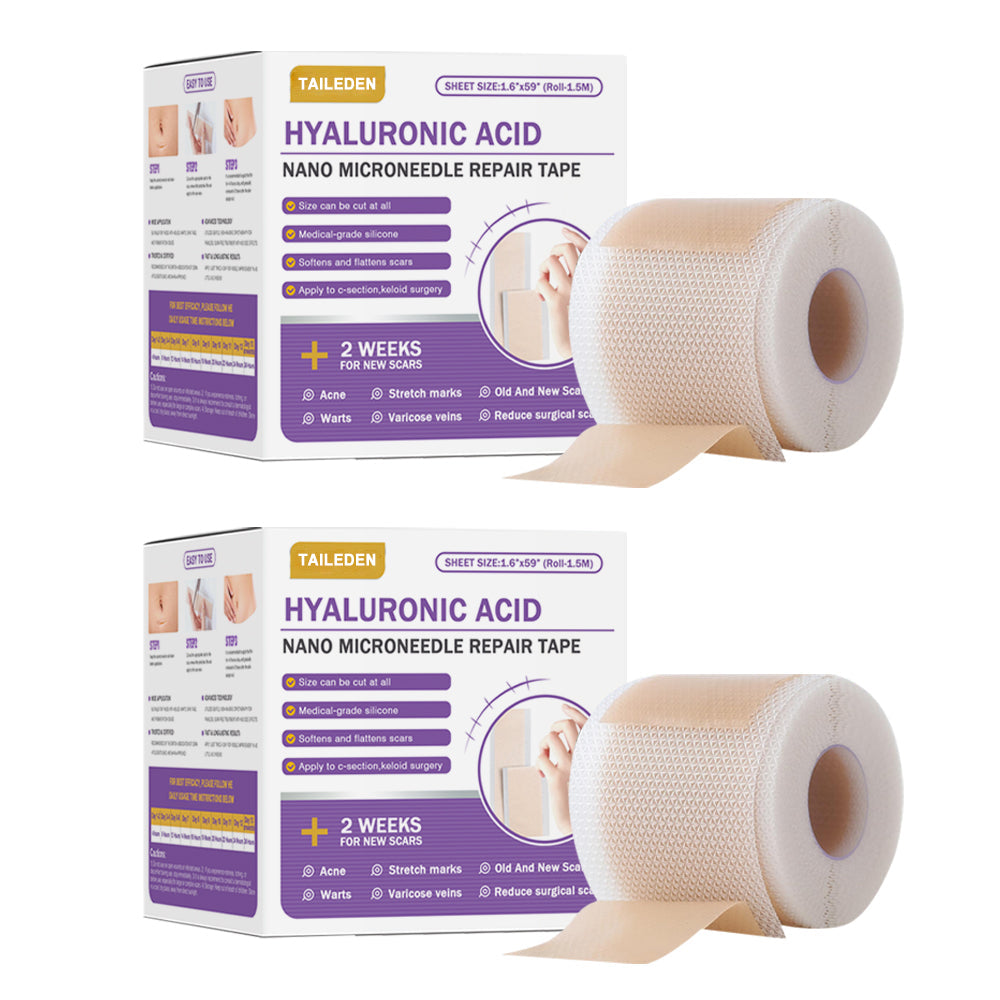 ✅ TAILEDEN™ Official | Nano Microneedle Scar & Wrinkle Repair Tape 🌿 Targets Scars, Fine Lines, Skin Laxity – Multi-Area Use (1.6in x 59in)