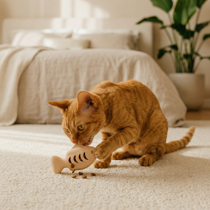 Teeth-cleaning chew & nibble fish