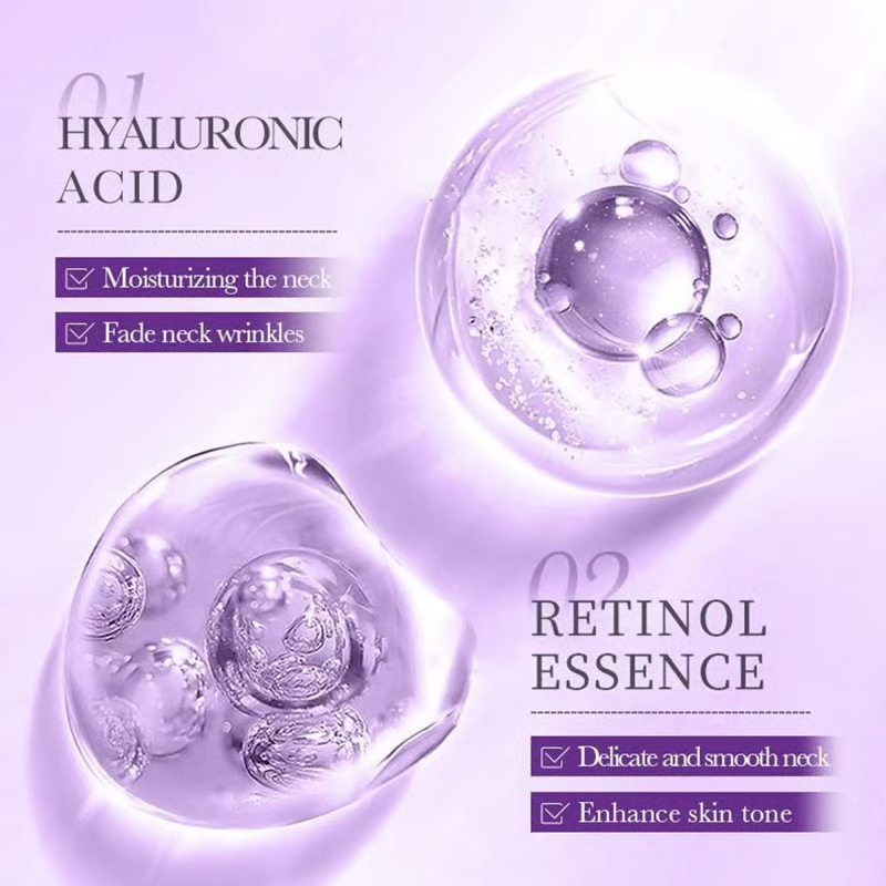🌼Roller Massage Neck Cream 🧴 Collagen & Hyaluronic Acid | Firms Neck, Reduces Wrinkles & Double Chin