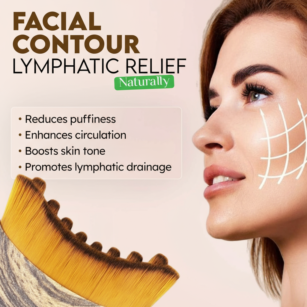 NESLEMY™ Lymphatic Face Brush — Instantly Reduce Puffiness & Sculpt Your Jawline