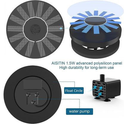 🏆Flash Sale⚡Solar Bath Fountain