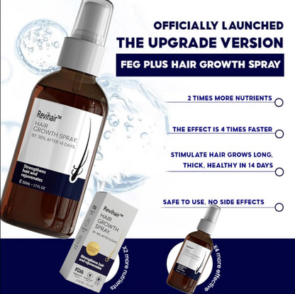 🌿 LOVILDS™ Natural Hair Regrowth Spray – 70% OFF Ends Tonight!
