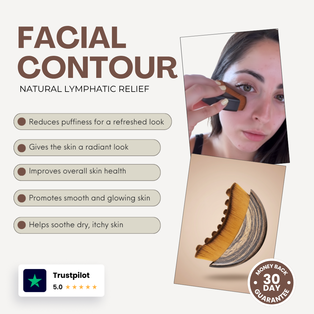 NESLEMY™ Lymphatic Face Brush — Instantly Reduce Puffiness & Sculpt Your Jawline