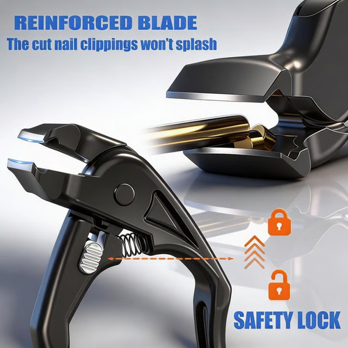 🥳2026 HOT SALE💅Stainless Steel Nail Clipper with Curved Precision Blades – Effortless for Thick Nails & Seniors! ✂️✨